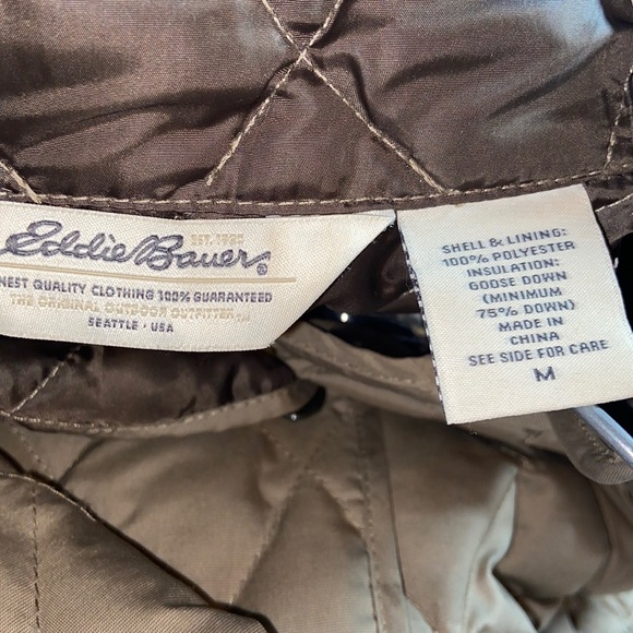 Eddie Bauer Quilted Down Jacket sz. M - Picture 9 of 11